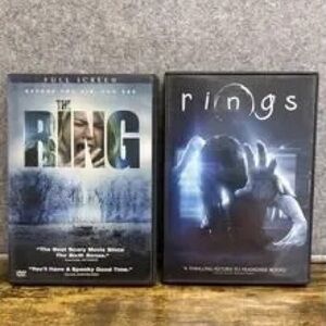 Horror DVD Lot - The Ring & Rings - Blue Black Covers